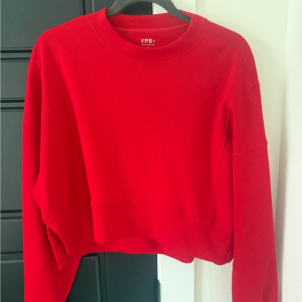 Abercrombie & Fitch Vibrant Red Sweatshirt